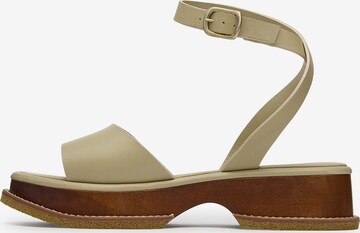 LOTTUSSE Strap Sandals 'Fusta' in Beige: front