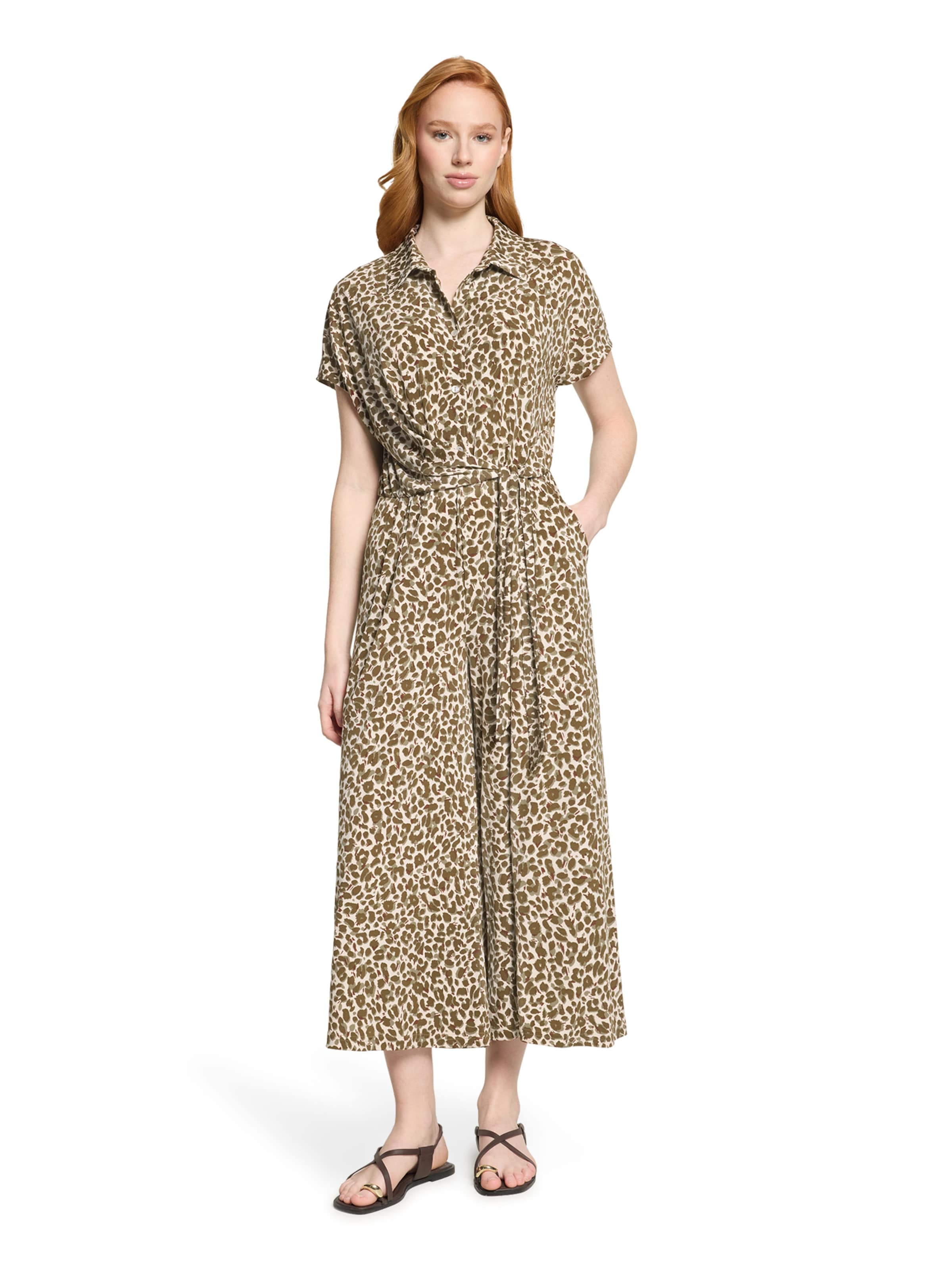 Tuta jumpsuit di Betty Barclay in beige: frontale