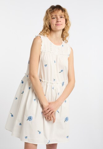 DreiMaster Vintage Kleid in Weiß: predná strana