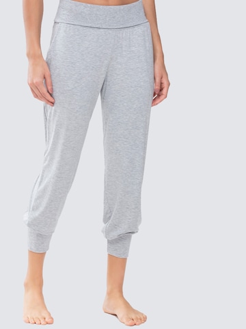 Mey Tapered Pajama Pants in Grey: front