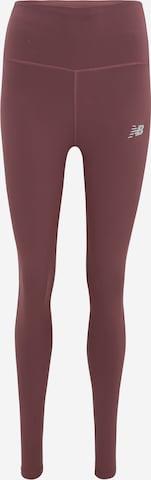 Pantalon de sport new balance en violet : devant