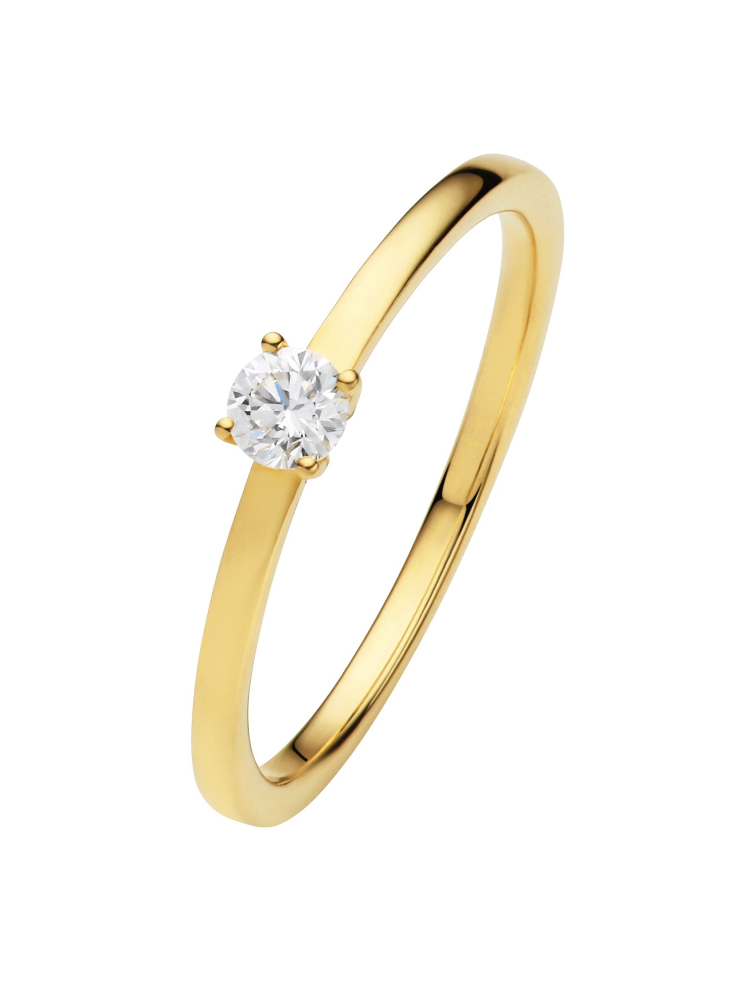 ONE ELEMENT Ring '4er Krappe' in Gold: Vorderseite