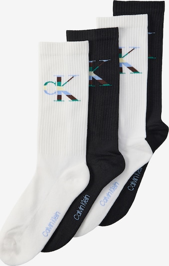 Calvin Klein Underwear Sukat värissä vaaleansininen / smaragdi / musta / valkoinen, Tuotenäkymä