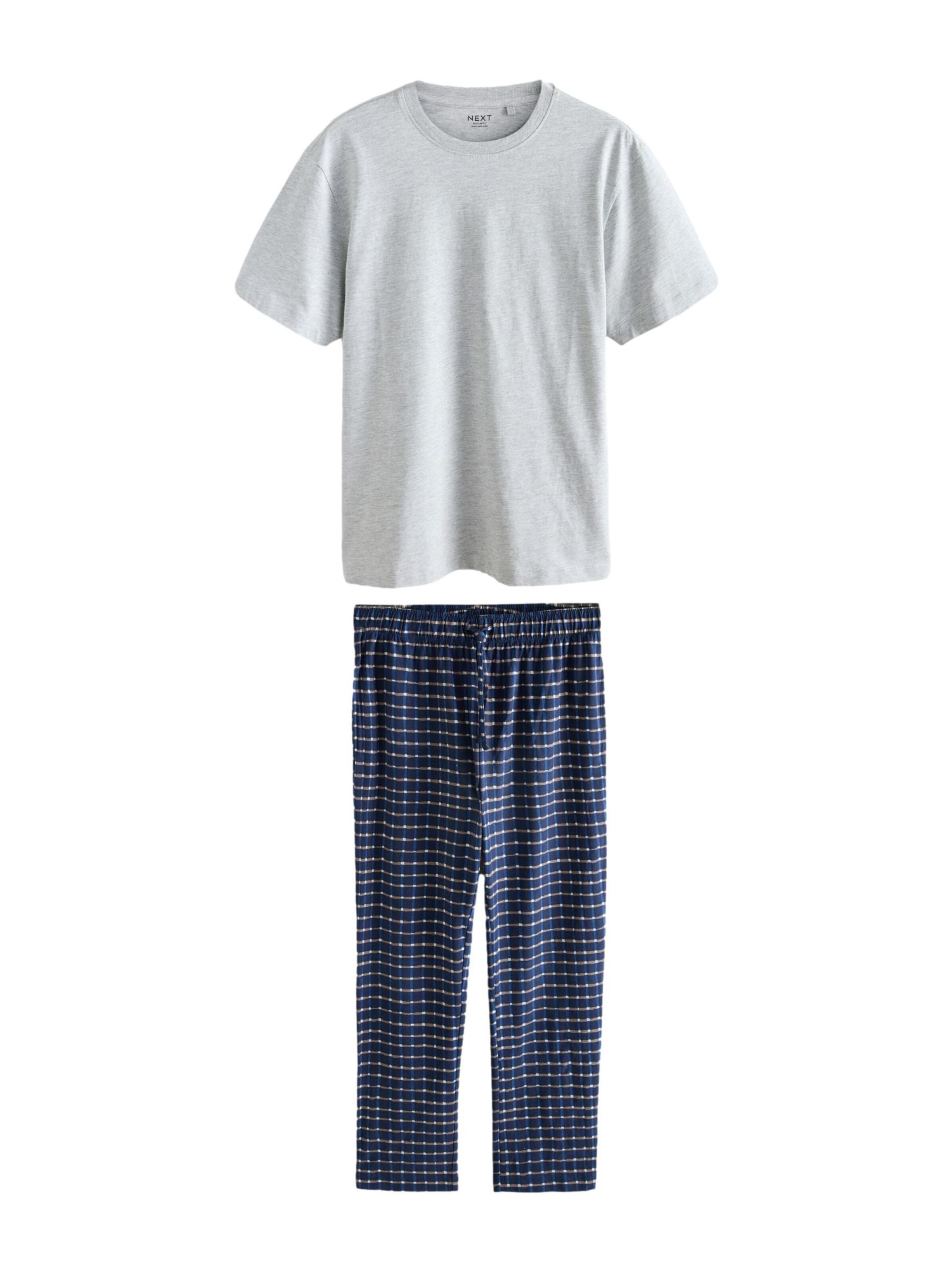 Pijama lungă de la Next pe albastru: față