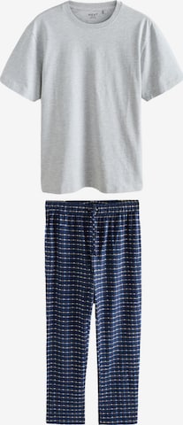 Next Пижама длинная в Синий: спереди