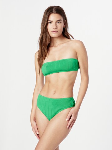 Nasty Gal Bandeau Bikini in Green: front