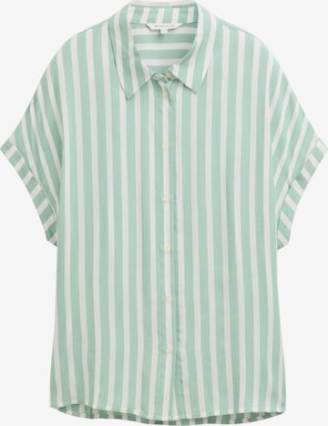 TOM TAILOR Blúz - zöld: elől