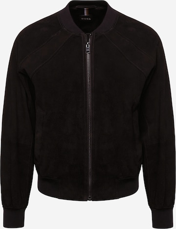 BOSS Black Overgangsjakke 'Merforate' i sort: forside