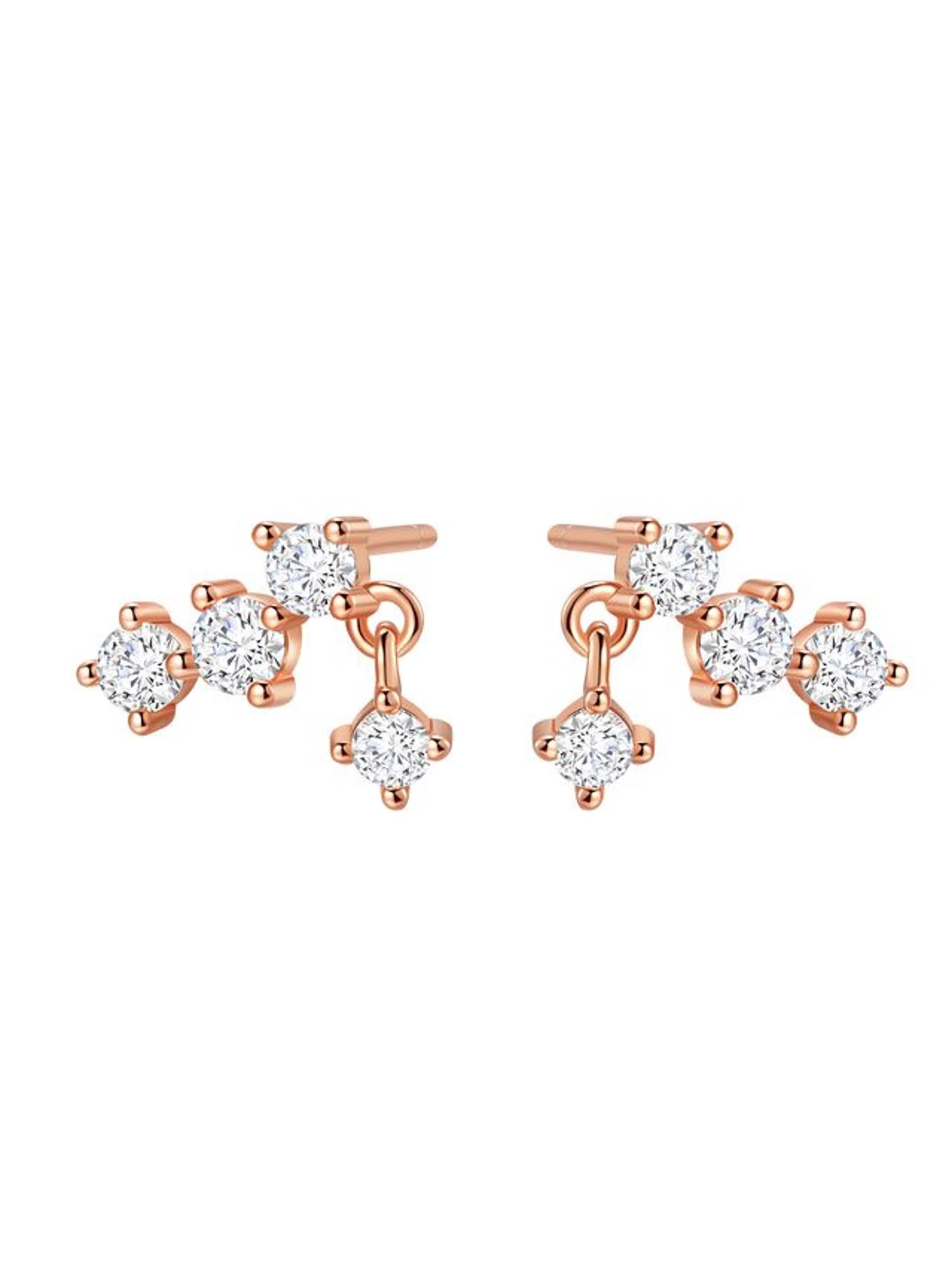 Boucles d'oreilles 'Starlit Drop' Hey Happiness en or : devant
