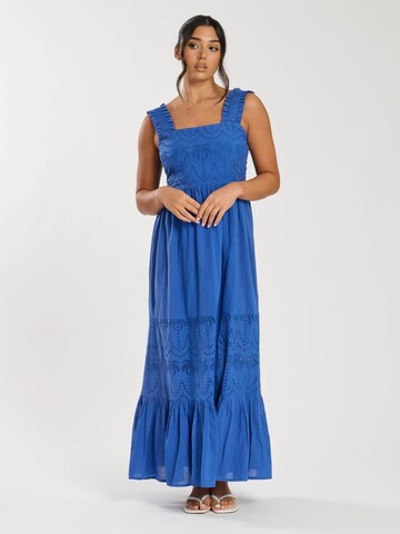 Robe South Beach en bleu : devant
