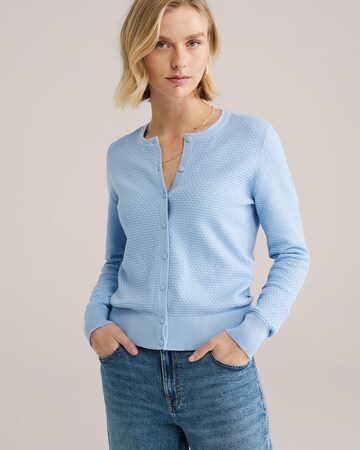 WE Fashion - Cárdigan en azul: frente