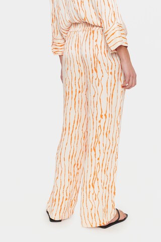 SAINT TROPEZ Wide Leg Bukser 'Ulla' i hvid