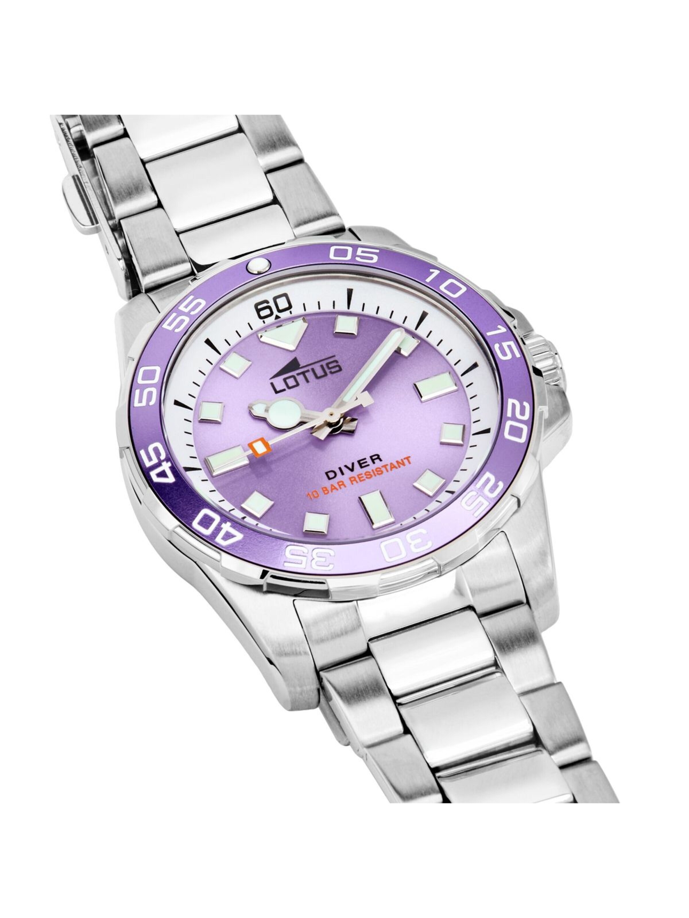 Montre à affichage analogique 'Lotus - Watch Trendy - Quartz watch movement - Watch case width: 36.8 mm' Lotus en violet