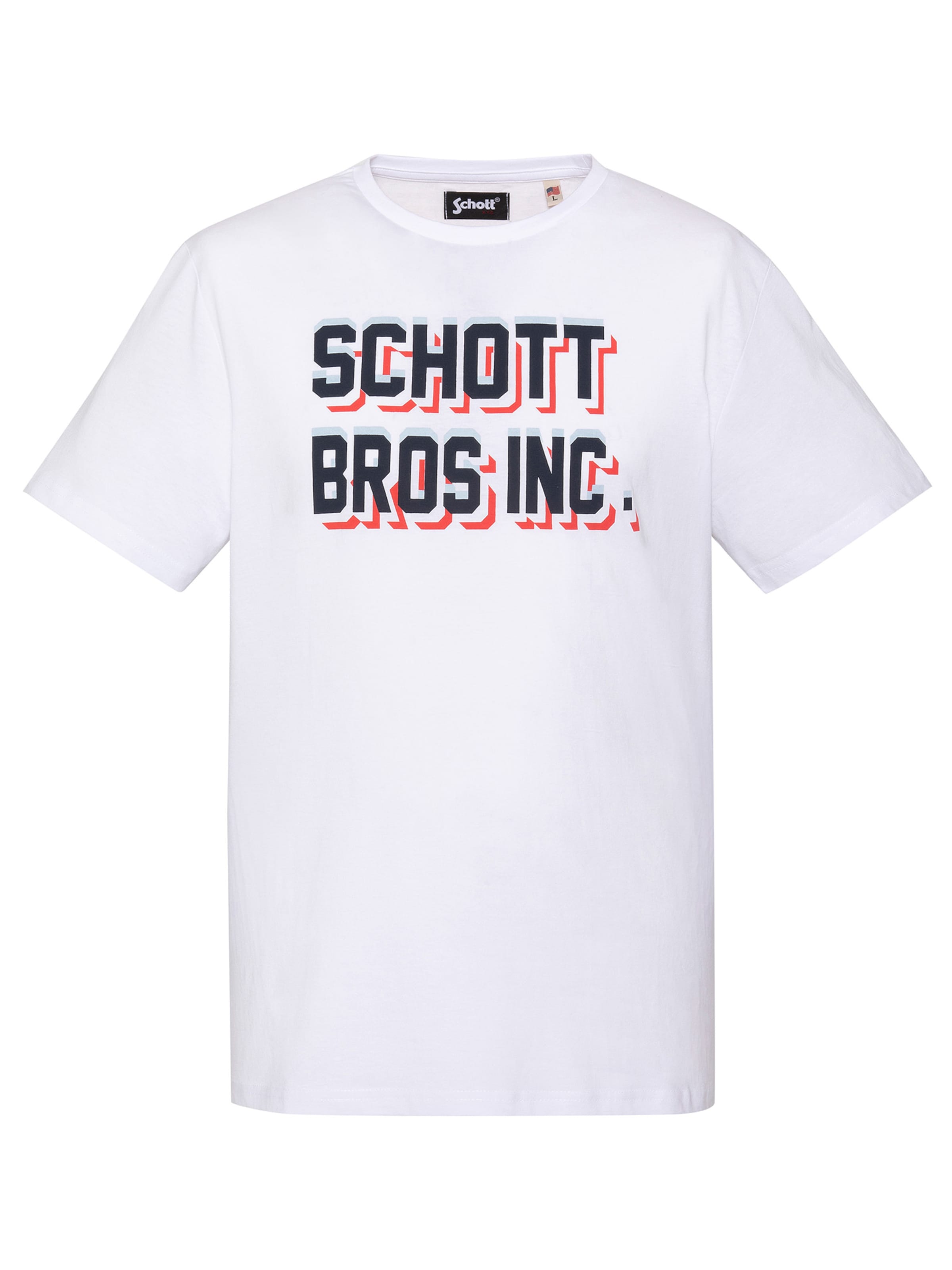 Schott NYC Shirt‌‌‌‌‌‌‌ in Weiß: Vorderseite
