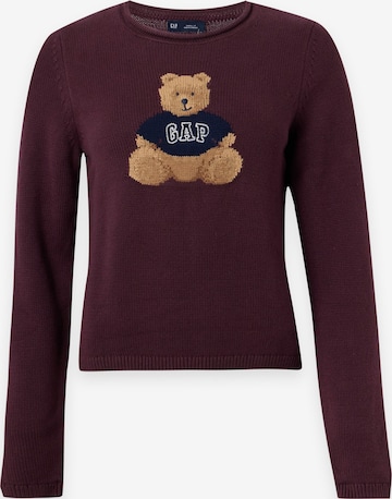 Gap Petite Pullover in Braun: Vorderseite