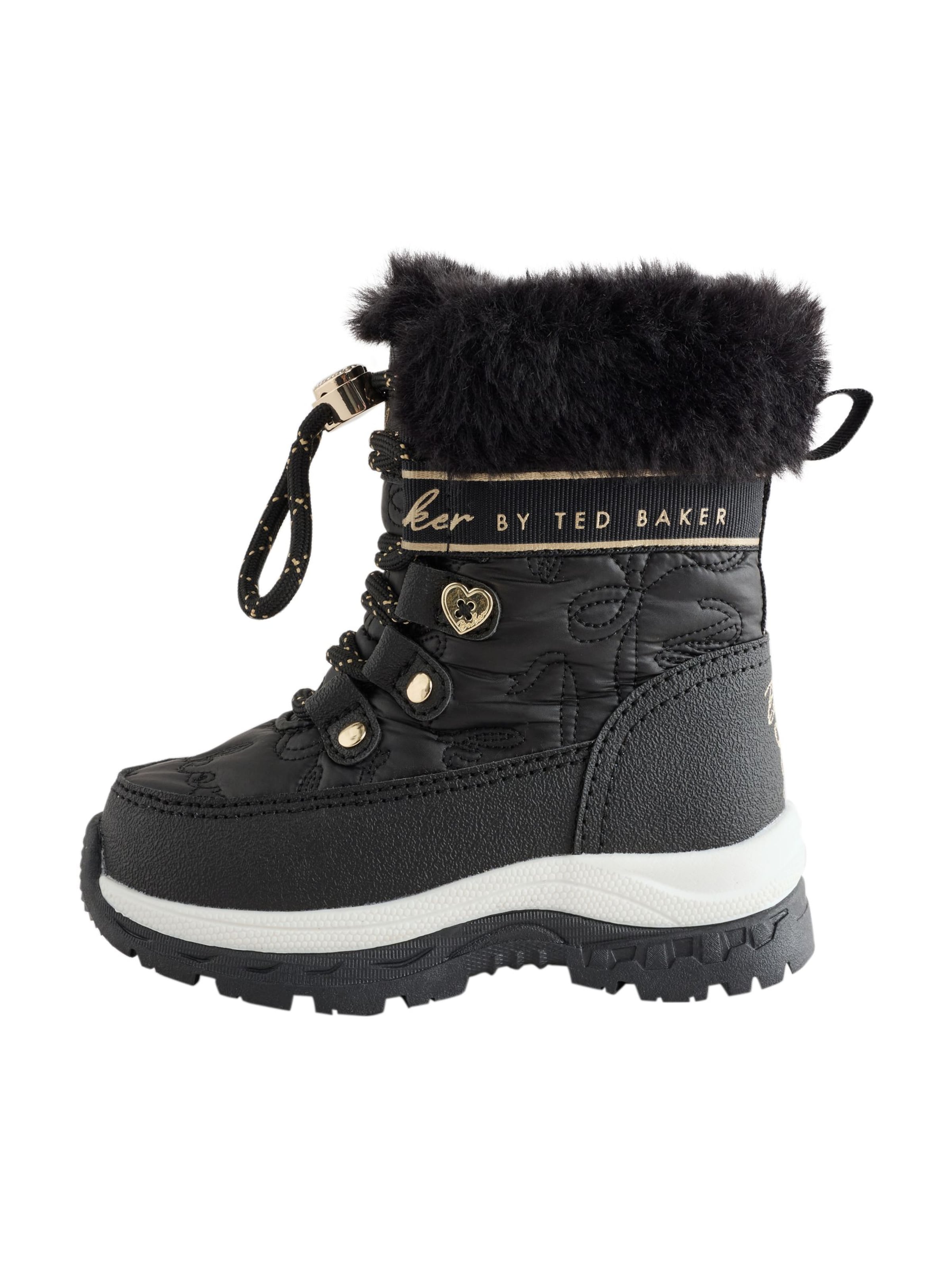 Baker by Ted Baker Snowboots in Schwarz: Vorderseite