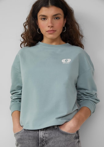 QS Sweatshirt in Grün: Vorderseite