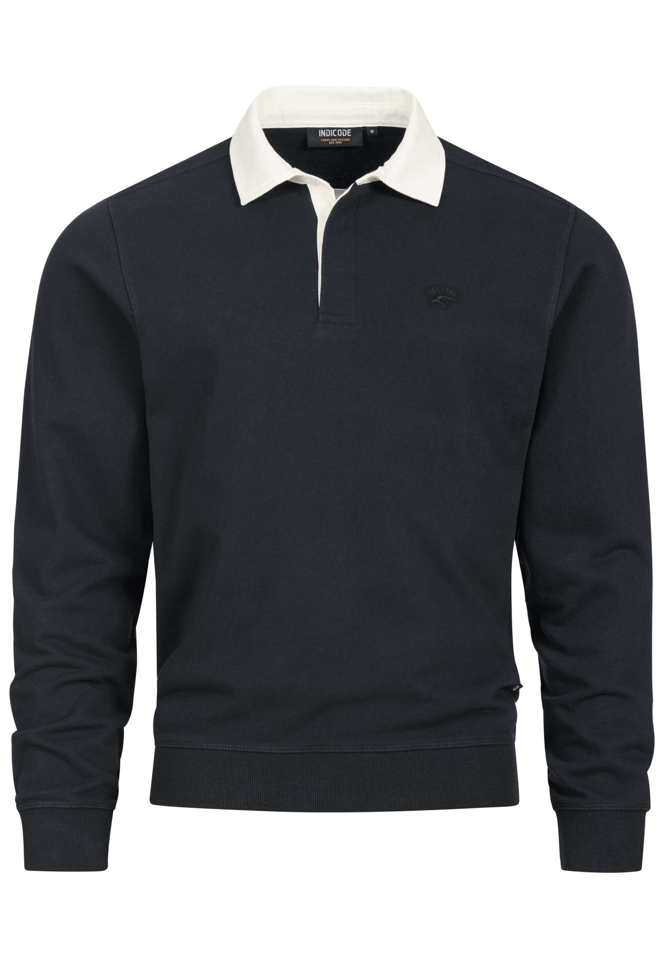 INDICODE JEANS Sweatshirt 'Disnar' in Black: front