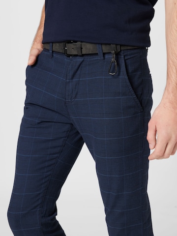 TOM TAILOR DENIM Normální Chino kalhoty – modrá