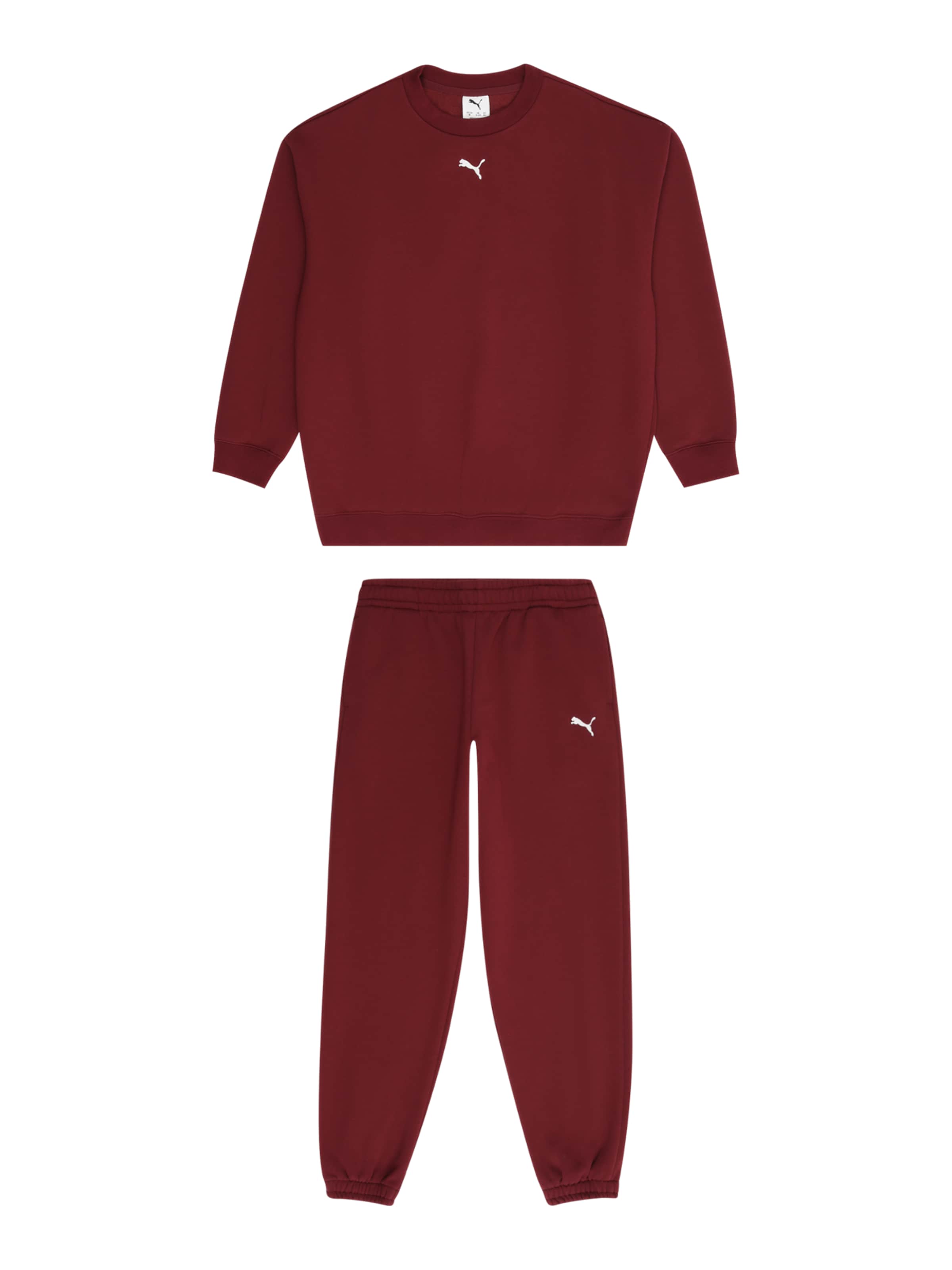 PUMA Sweat suit in Red: front