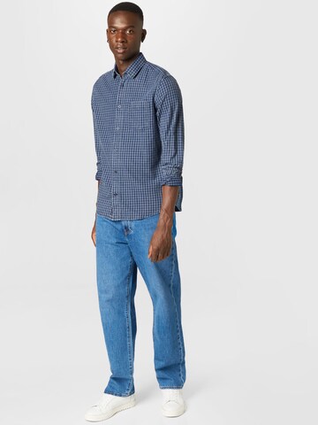 TOM TAILOR Regular fit Button Up Shirt in Blue