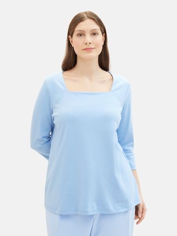 Tom Tailor Women + Shirt in Blau: predná strana