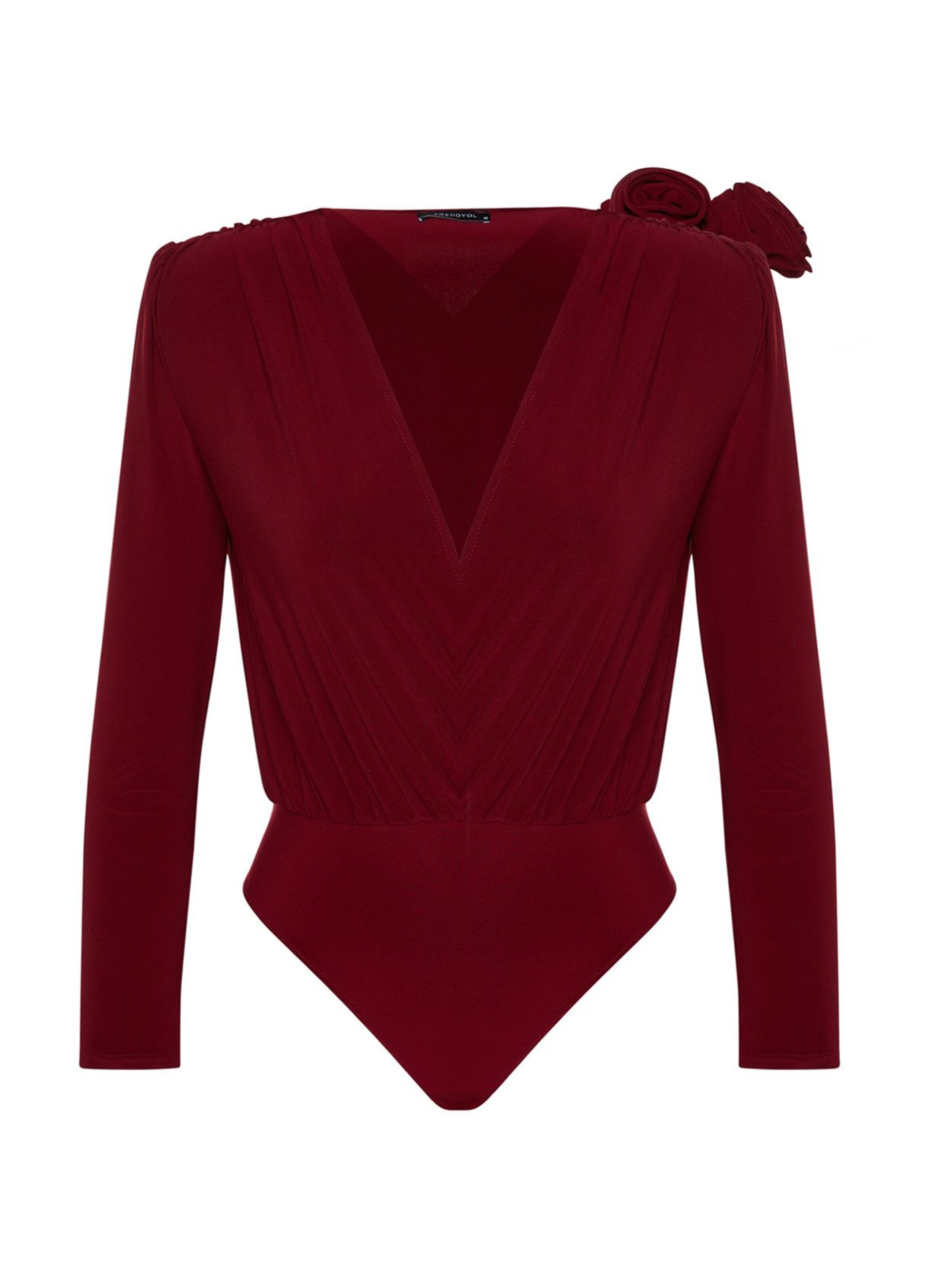 Trendyol Shirt bodysuit in Red: front