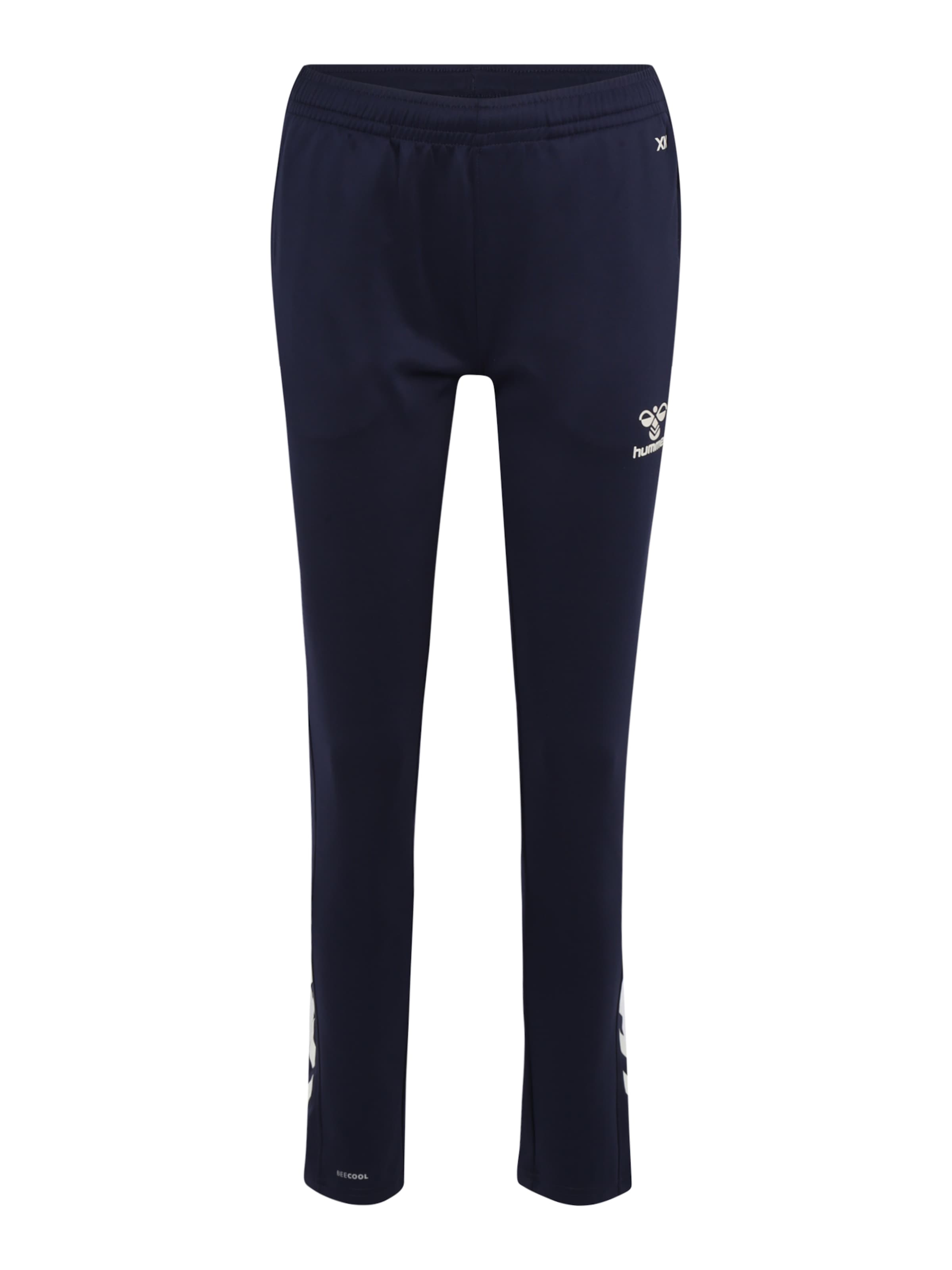 Coupe slim Pantalon de sport 'Core' Hummel en bleu : devant