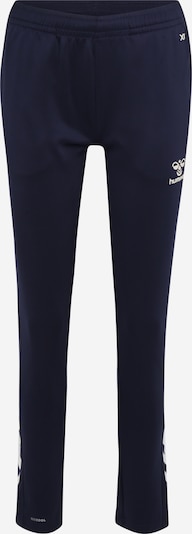 Pantaloni sportivi Hummel di colore blu scuro / bianco, Visualizzazione prodotti