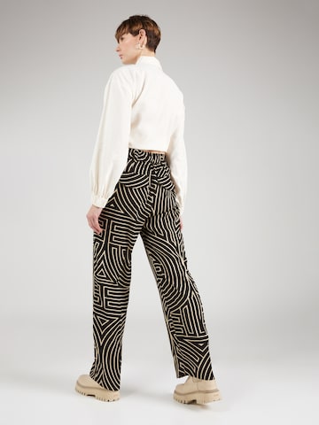 SECOND FEMALE Regular Trousers with creases 'Liven' in Black