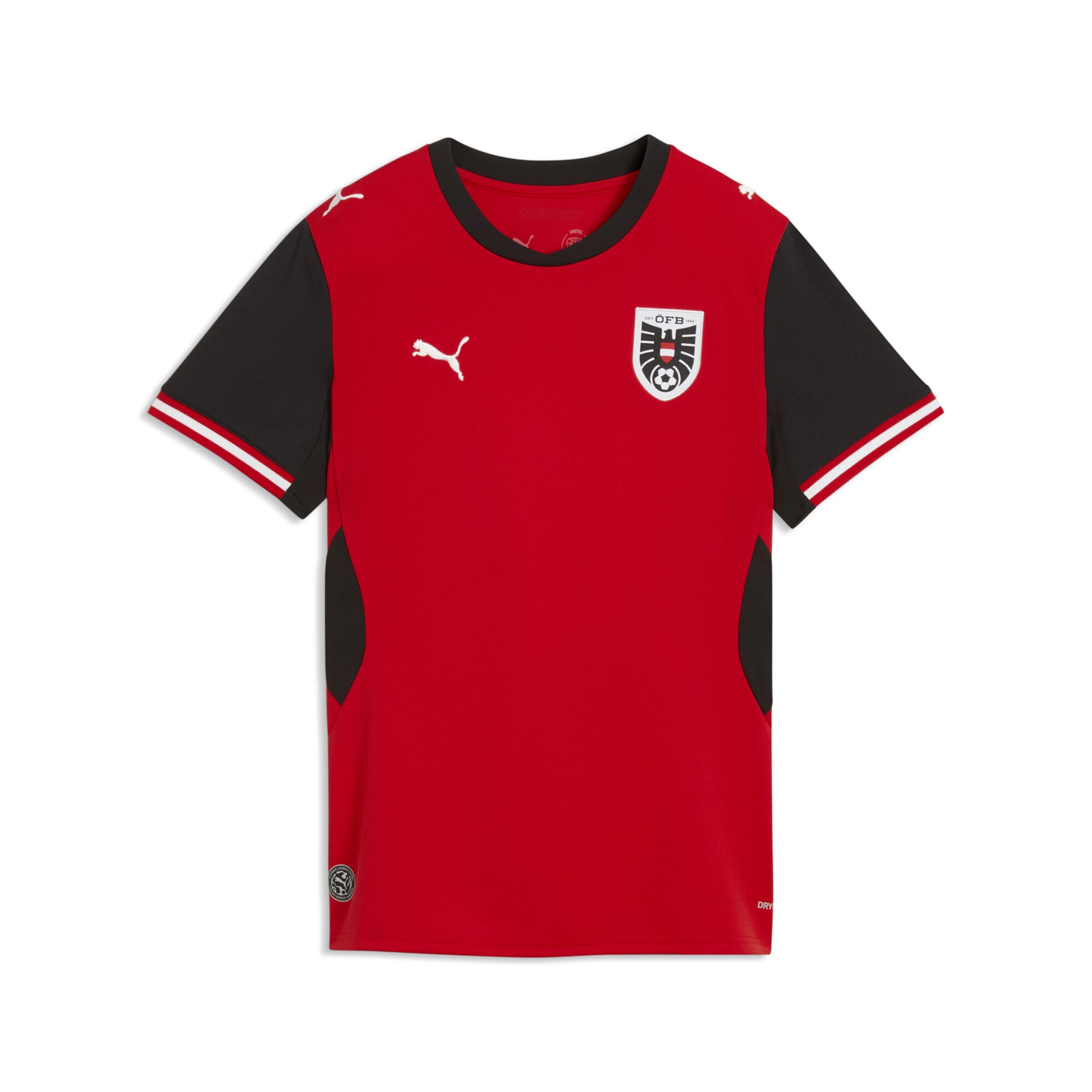 PUMA Österreich 2026 Heimtrikot in Rot: Vorderseite