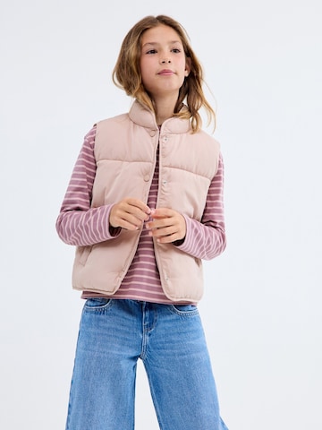 MANGO KIDS Väst i rosa: framsida