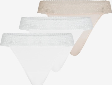 Mey String 'Modal Lace' in Beige: Vorderseite
