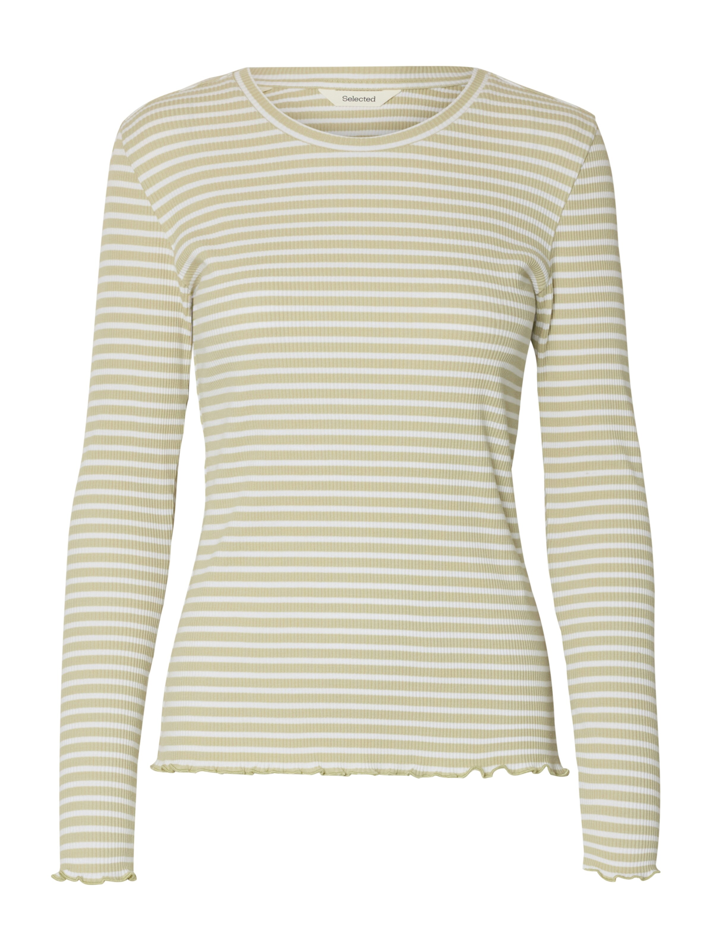 SELECTED FEMME Majica 'SLFELLEN' | zelena barva: sprednja stran