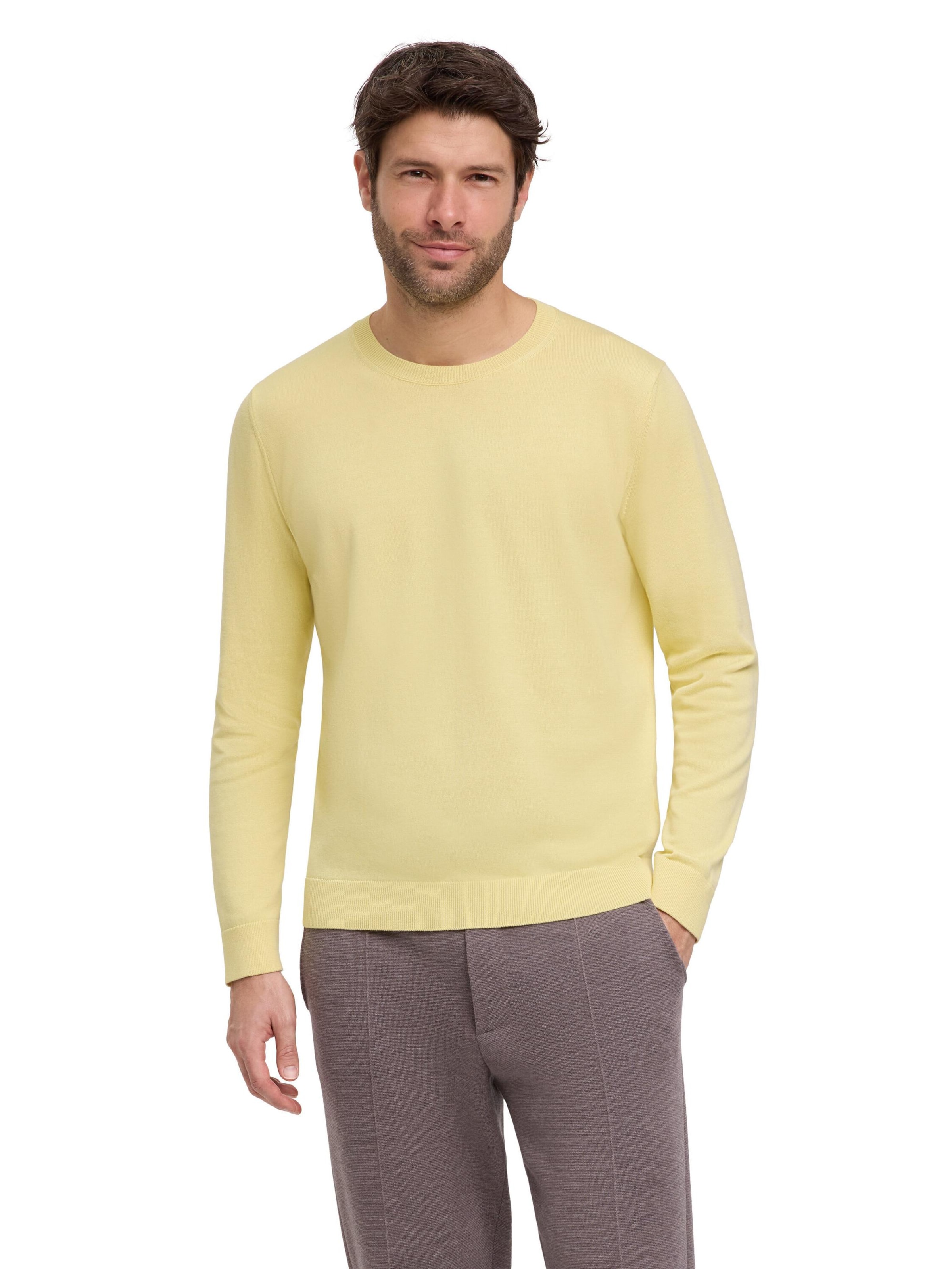 FALKE Pullover 'Pure Cotton'‌‌‌‌‌‌‌‌‌ in Gelb: Vorderseite