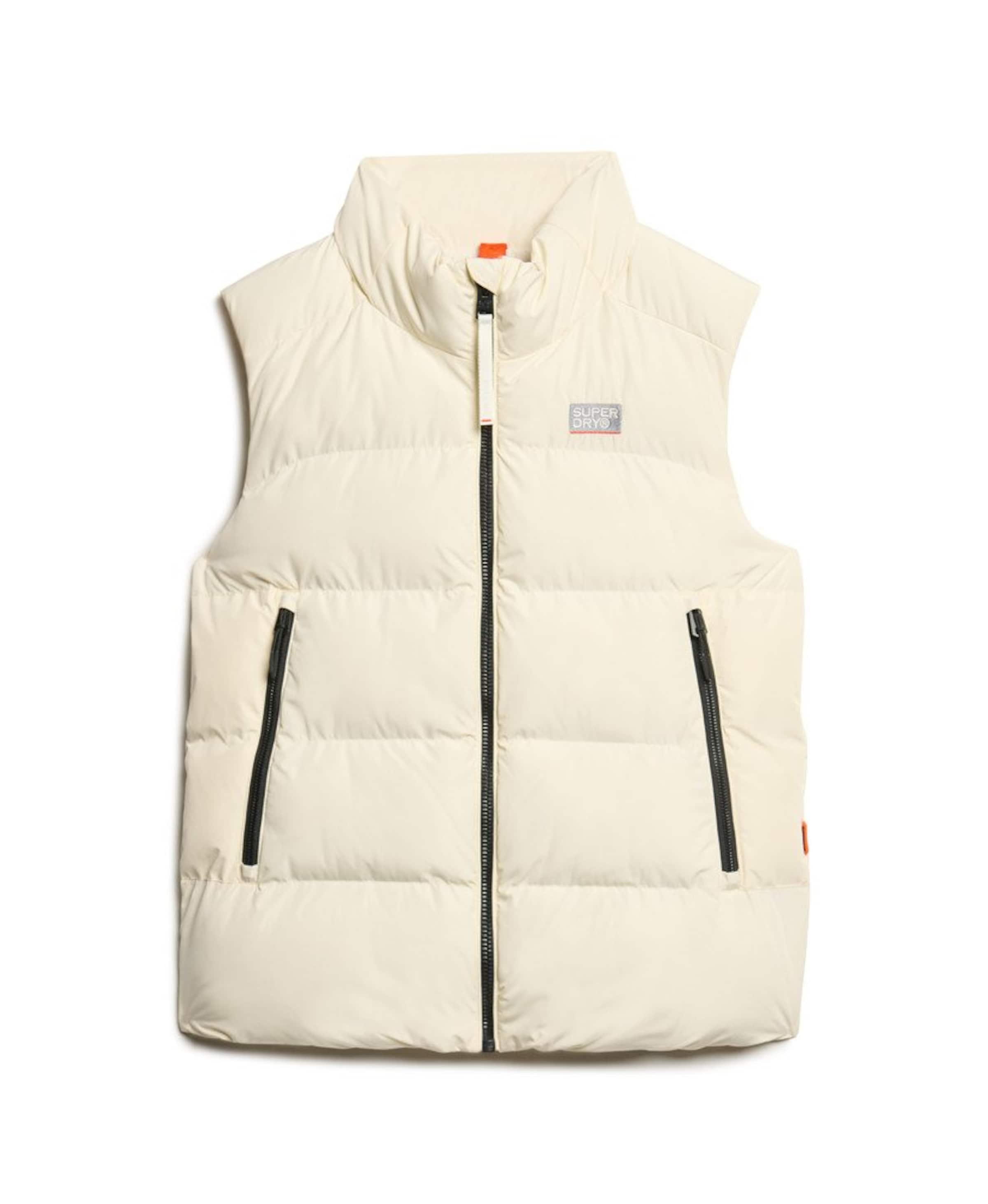 Superdry & Co Bodywarmer in Wit: voorkant