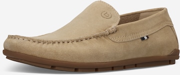 bugatti Mocassins in Beige: voorkant