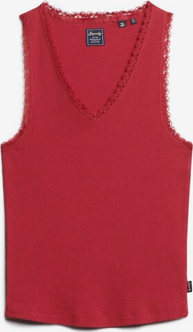 Superdry Top 'Athletic' in Red: front