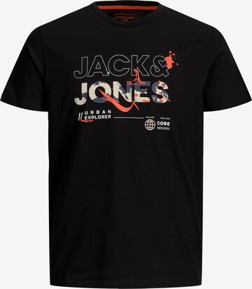 Tricou 'Game' de la JACK & JONES pe negru: față