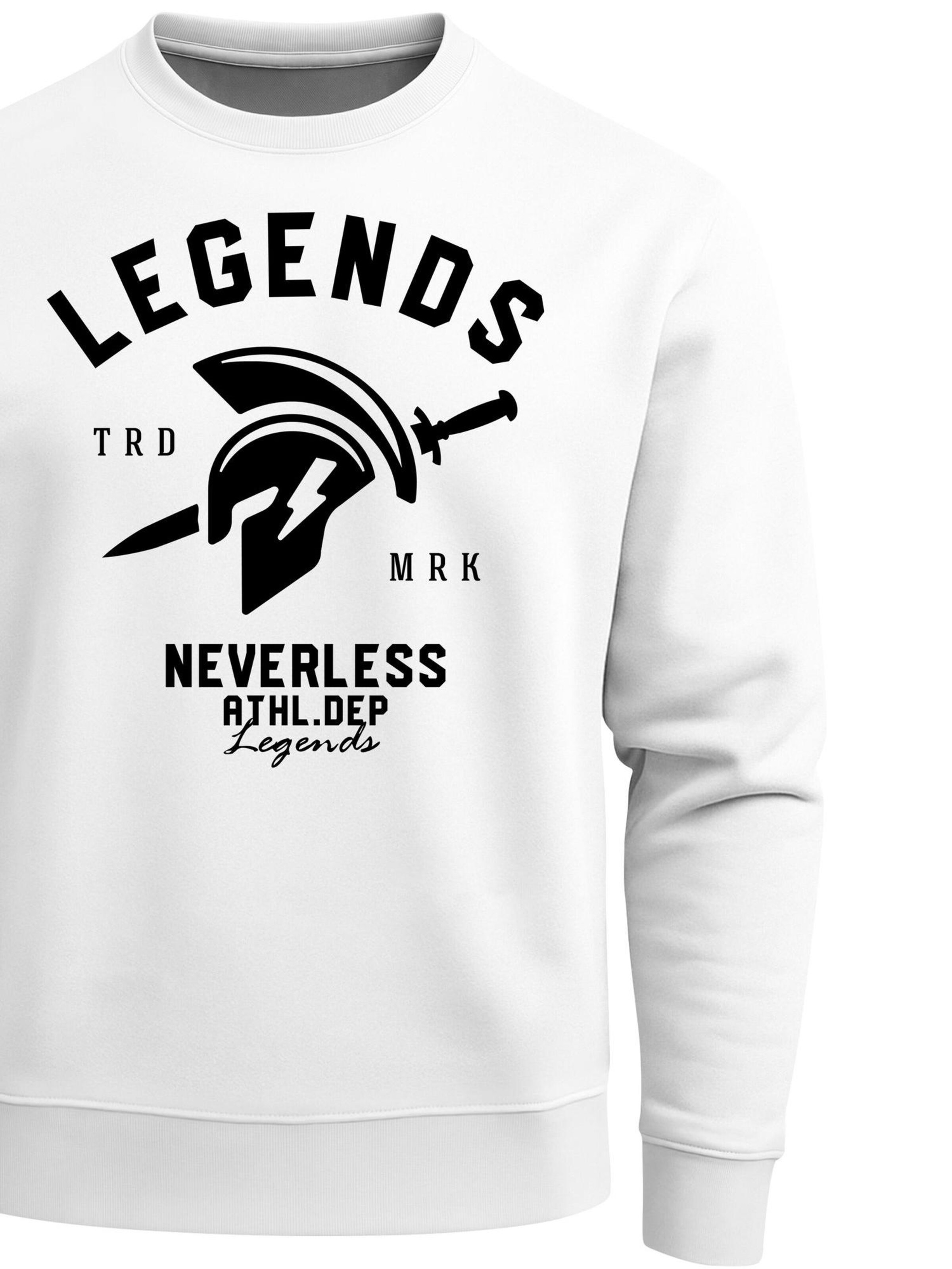 Neverless Sweatshirt 'Legends'‌‌‌‌‌‌ in Weiß