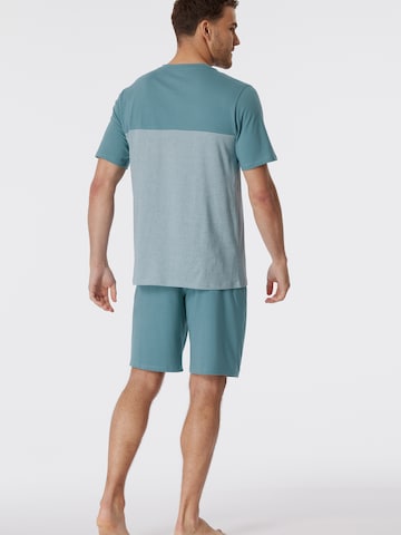 SCHIESSER Pyjama kort '95/5 Nightwear' in Blauw