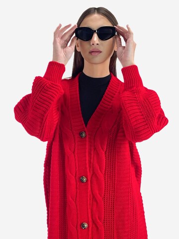 Elara Strickjacke in Rot
