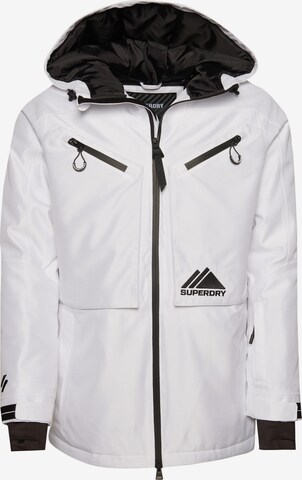 Superdry Performance Jacket in White: front