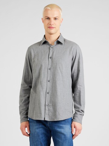 s.Oliver Regular fit Button Up Shirt in Grey: front