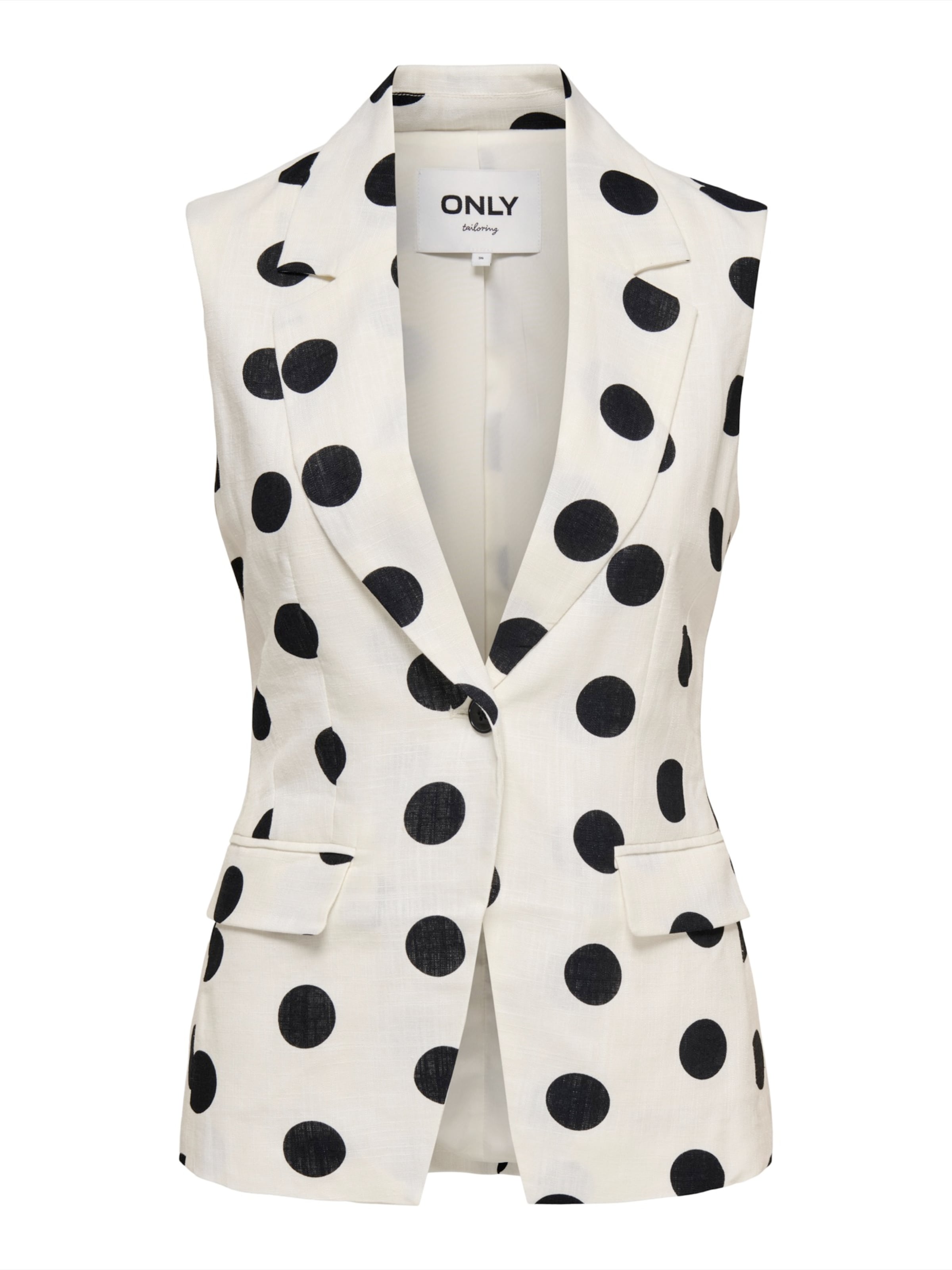 Gilet de costume 'ONLVIESTA' ONLY en blanc : devant