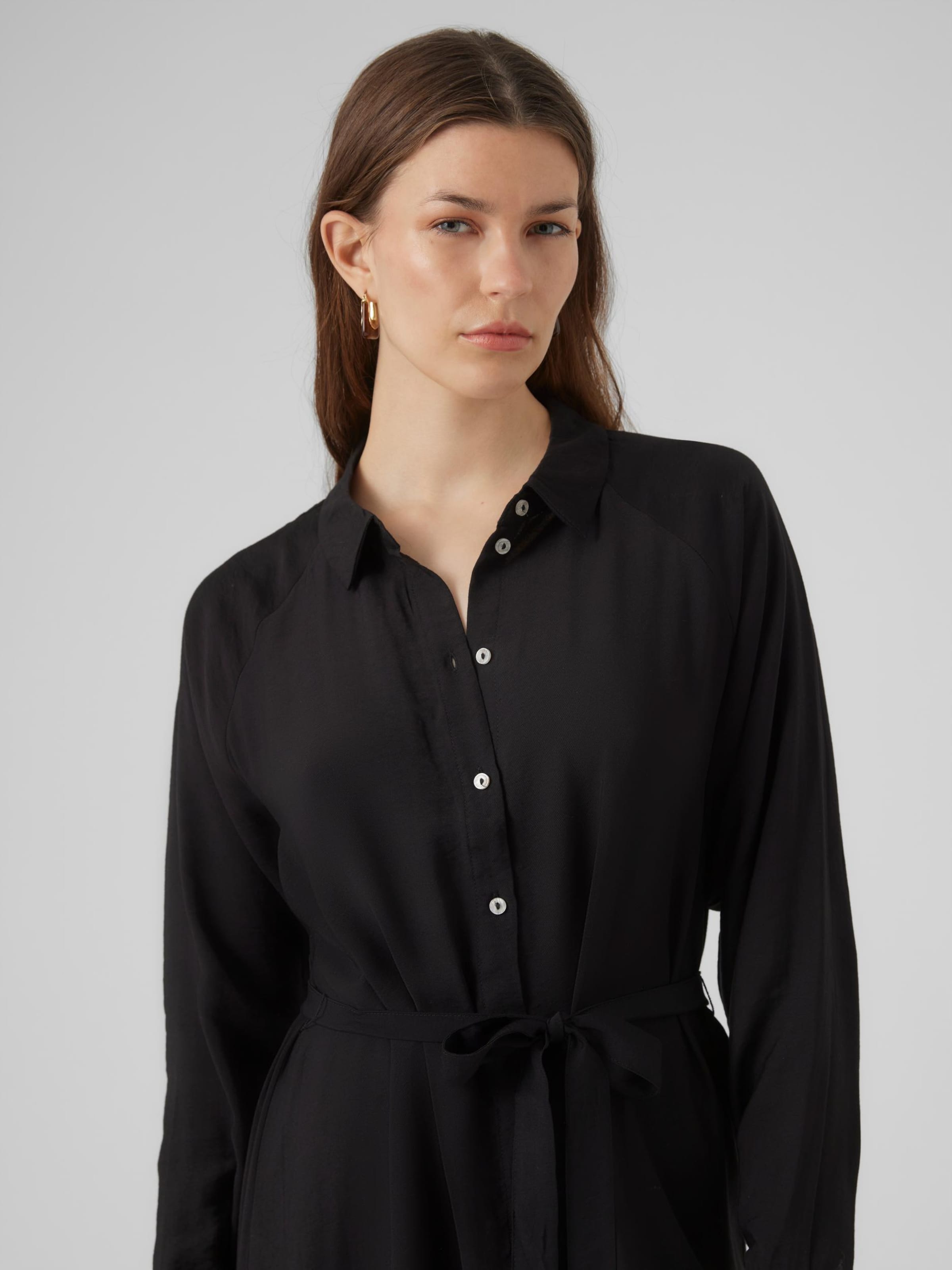 VERO MODA Blousejurk DEBBY in Zwart ABOUT YOU