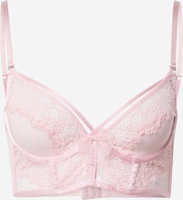 Hunkemöller Trikó Melltartó 'Louise' - rózsaszín: elől