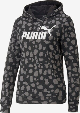 PUMA Athletic Sweatshirt in Black: front