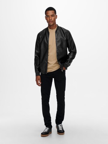 Veste mi-saison 'Aksel' Only & Sons en noir