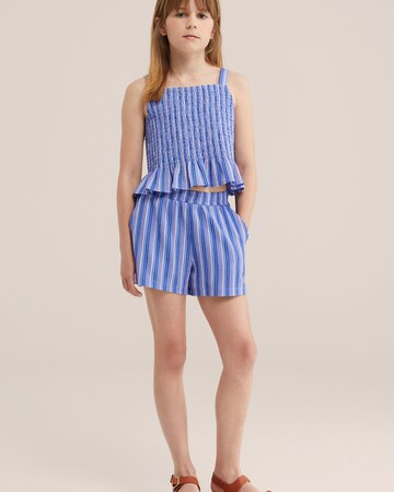 WE Fashion Loose fit Pants in Blue